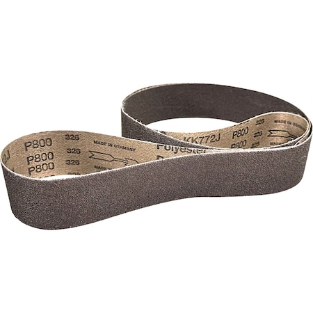 Pferd Benchstand Belt, 2 in W, 72 in L, 800 Grit, Superfine, Aluminium oxide A-COMPACT GRAIN 49826